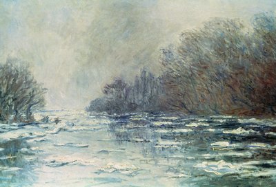 The Break Up at Vetheuil, c.1883 by Claude Monet